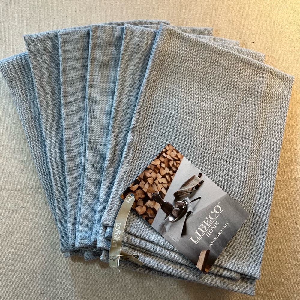 Libeco Linen Napoli Napkin - sky blue